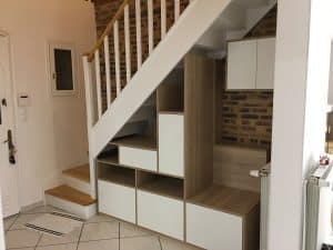 Meubl sous escalier et entrée